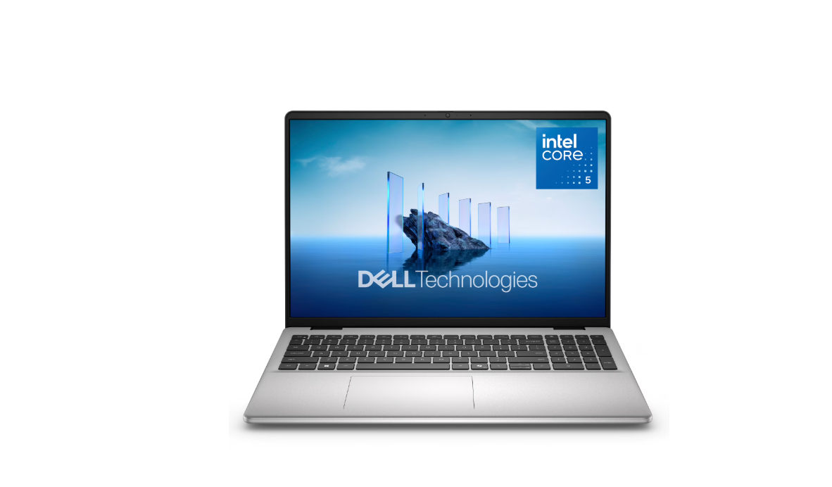 Dell 16” Laptop, Intel® Core™ 5, 8GB, 512GB, FHD+ Touch, Silver Metal, Backlit Keyboard