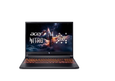 Acer Nitro V 16 AI WUXGA (1920 x 1200) IPS 180Hz Gaming Laptop AI PC, AMD Ryzen 5 240 Processor, NVIDIA® GeForce RTX™ 5050 8GB GDDR7 VRAM, 16GB RAM, 512GB SSD, Obsidian Black