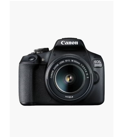 EOS 2000D DSLR Camera With 18-55 DC Lens 24.1 MP APS-C Sensor Optical Viewfinder