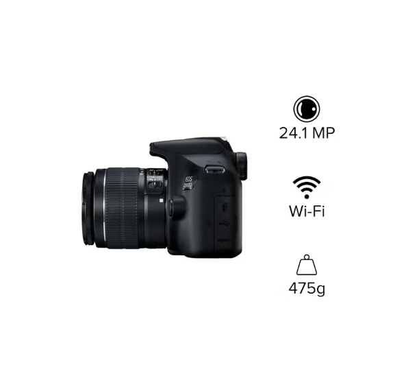 EOS 2000D DSLR Camera With 18-55 DC Lens 24.1 MP APS-C Sensor Optical Viewfinder