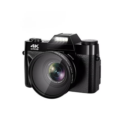 4K Digital Camera 75MP 16X Digital Zoom 3 inch Flip Screen WiFi Web Camcorder Vintage Photography Compact Professional Video Camera