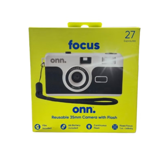 35MM Reuseable Camera with Flash - Black Color