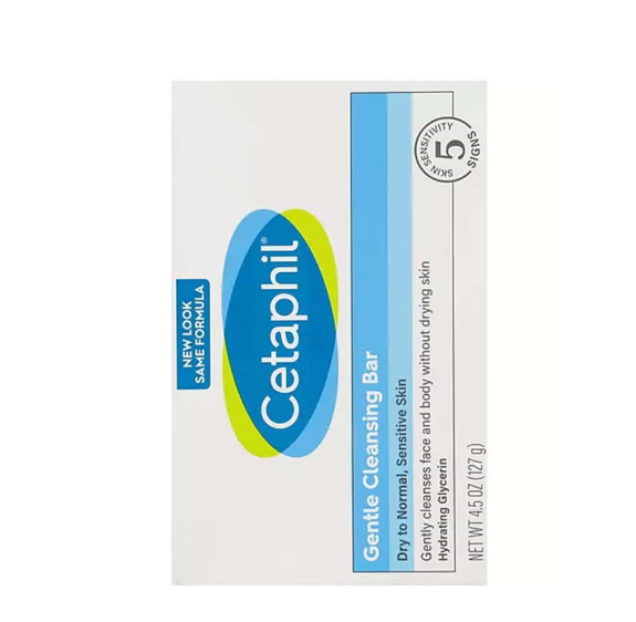 Gentle Cleansing Bar, Nourishing Cleansing Bar For Dry, Sensitive Skin,Face And Body, Unscented, Non-Comedogenic, For Men And Women (Middle-East Pack) 127grams