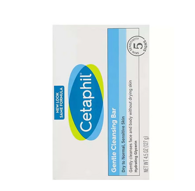 Gentle Cleansing Bar, Nourishing Cleansing Bar For Dry, Sensitive Skin,Face And Body, Unscented, Non-Comedogenic, For Men And Women (Middle-East Pack) 127grams