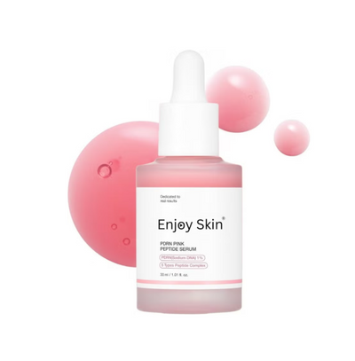 Pink Glow Peptide Serum for Face Korean Skincare, PDRN Serum for Brightening & Skin Repair, Hydrating & Moisturizing PDRN Salmon DNA for Uneven Skin Tone, Niacinamide for Face 1.01 Fl.oz