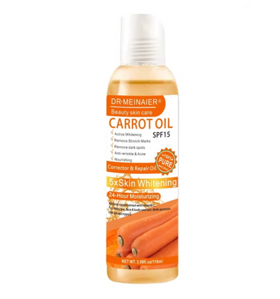 118ml Beauty Skin Care Carrot Oil SPF15 Corrector and Repair Oil Skin whitening Moisturizing Face and Body Oil Dark Spot Anti Wrinkle Deep Hydration Skin Repair and Glow Enhancing Serum Multi Purpose Oil