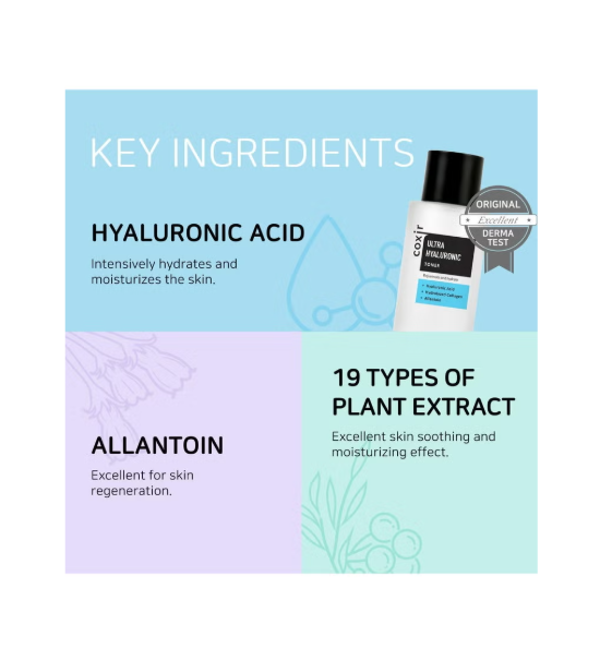 Ultra HYALURONIC Acid Toner | HYDRATION-14-Complex| Hydrating, Smoothing, Calming, Moisturizing, Paraben Free, Cruelty Free, Korean Skin Care [150ml/5.07 fl.oz.]