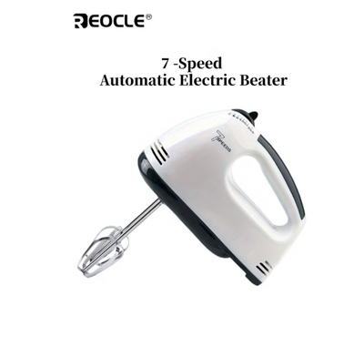 7 Speeds Automatic Electric Egg Beater with 4 Sticks Modern Kitchenware Sturdy Construction European Durable Kitchen Appliance for Home Cooking Baking