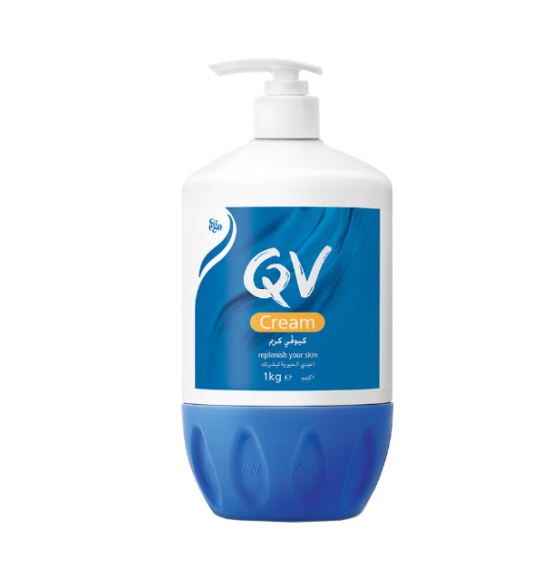 Cream Pump (1kg) - for Extremely Dry & Sensitive Skin, Intensive Moisturizer with Squalane, Fragrance Free Non Greasy Hydrating Cream for Eczema Dermatitis & Psoriasis Relief, 1kg 1kg 1kg