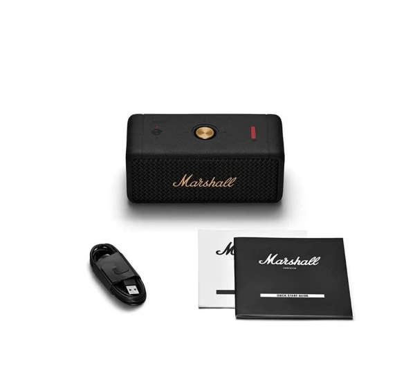 Emberton II Portable Bluetooth Speaker - Black and Brass