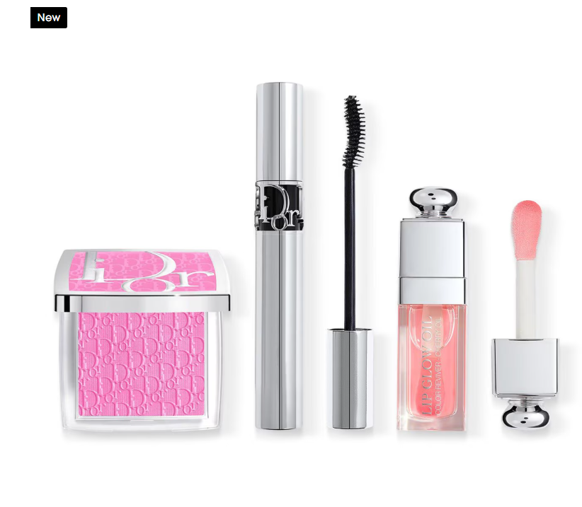 The Volume & Glow Ritual Mascara, Lip Oil & Powder Blush